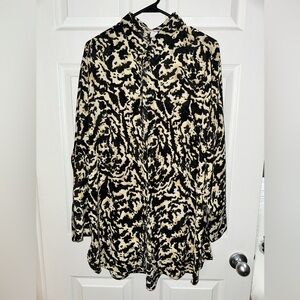 H&M satin button down shirt